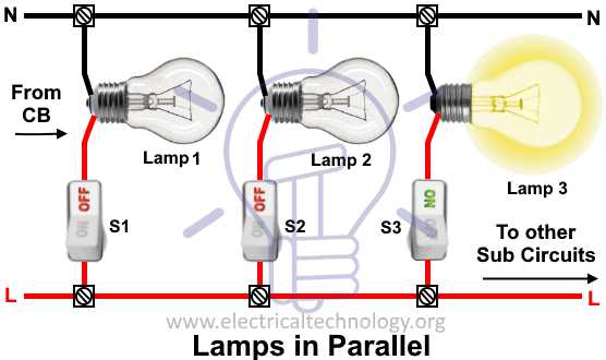 parallel circuit diagram with label