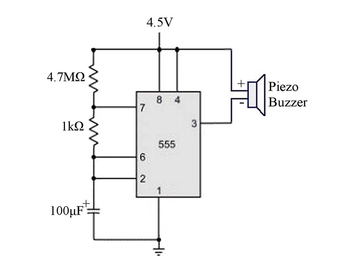 piezoelectric buzzer circuit diagram piezoelectric buzzer circuit diagram