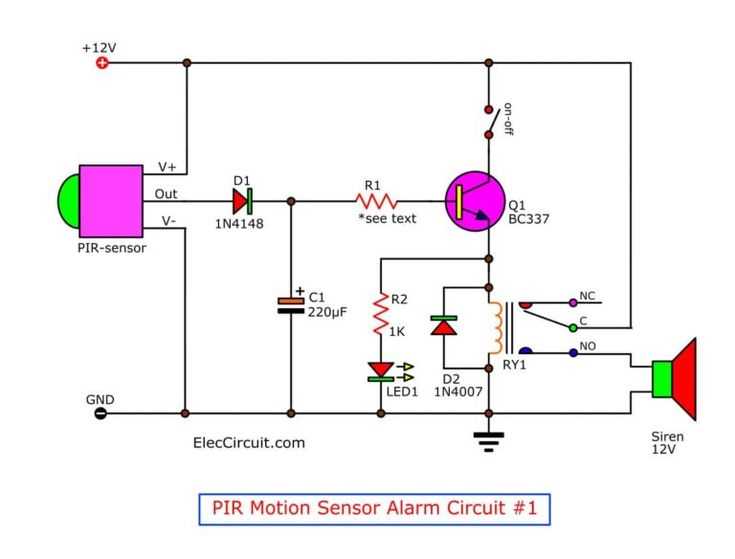 pir circuit diagram