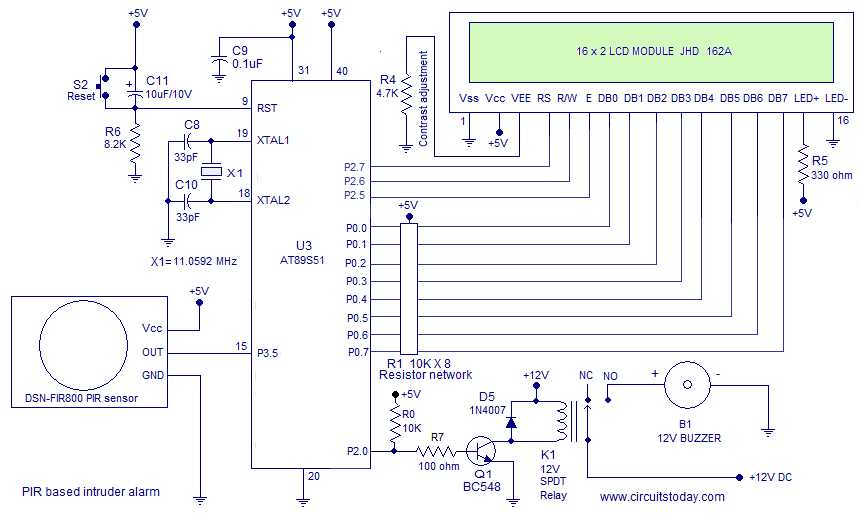pir sensor open source schematic diagram