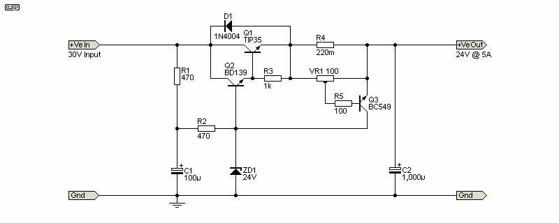 power regulator circuit diagram