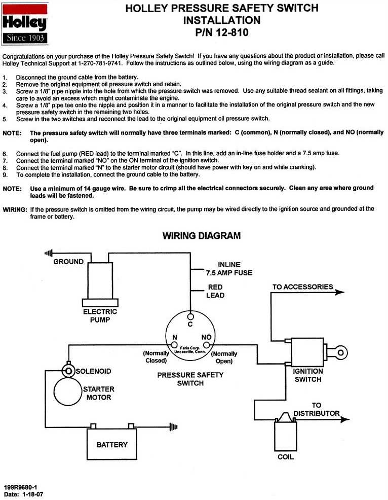 precision fuel pump wiring diagram