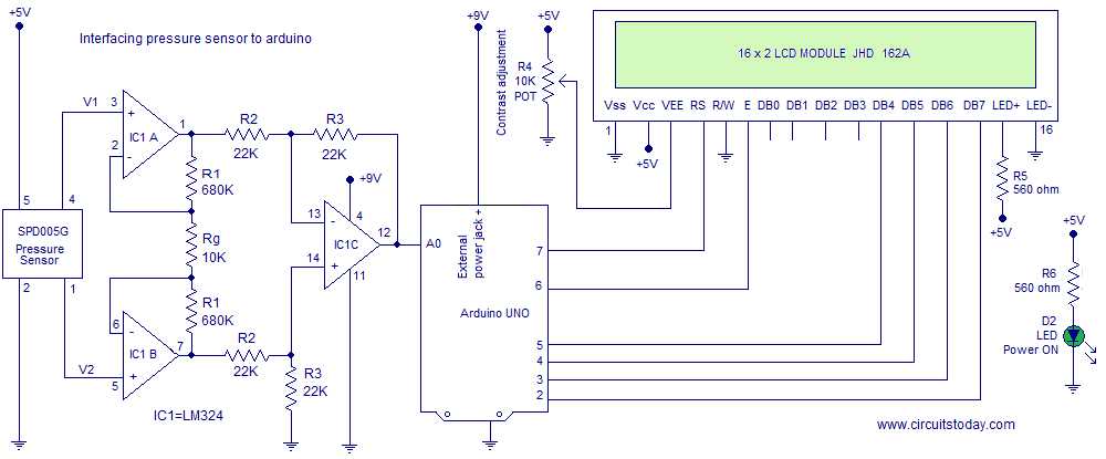 pressure sensor circuit diagram