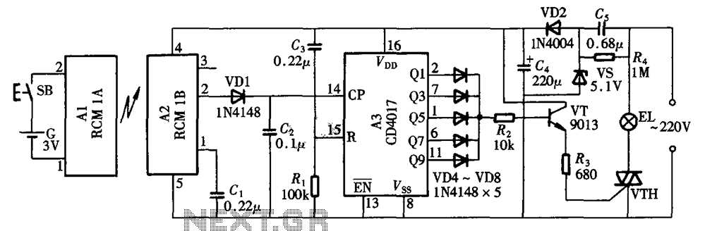 radio control circuit diagram