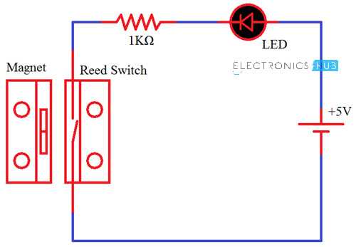 reed switch circuit diagram