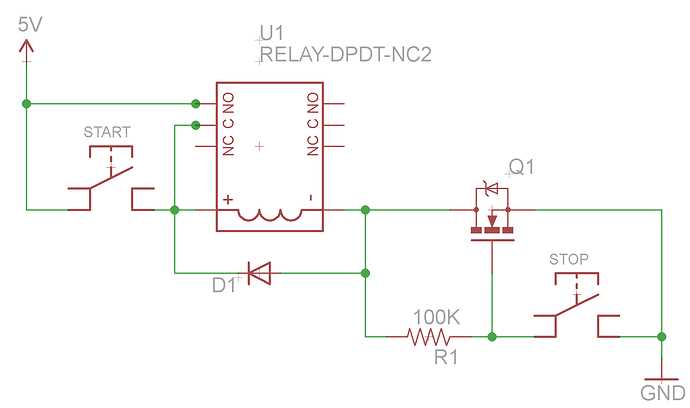 relay latching circuit diagram
