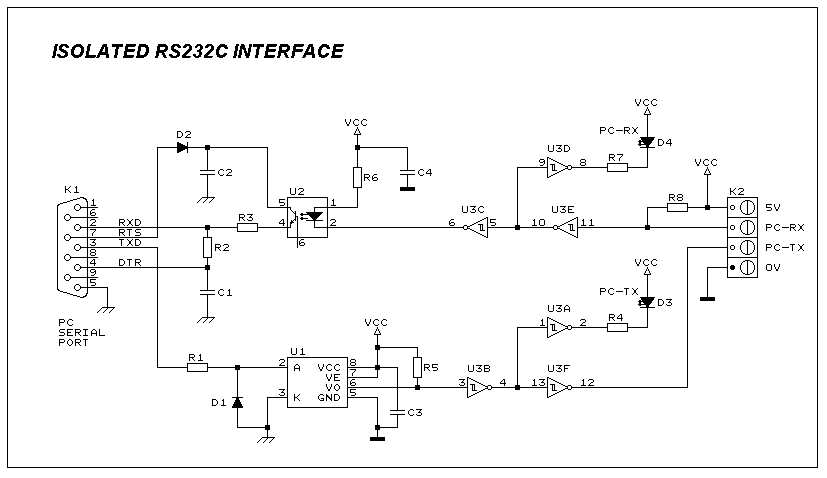 rs232 circuit diagram