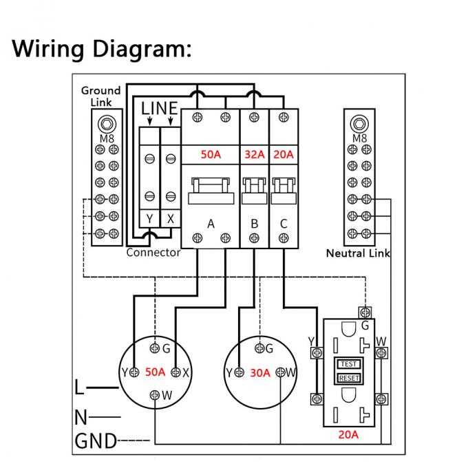 rv pedestal wiring diagram