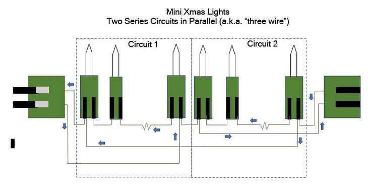 schematic 3 wire christmas lights diagram