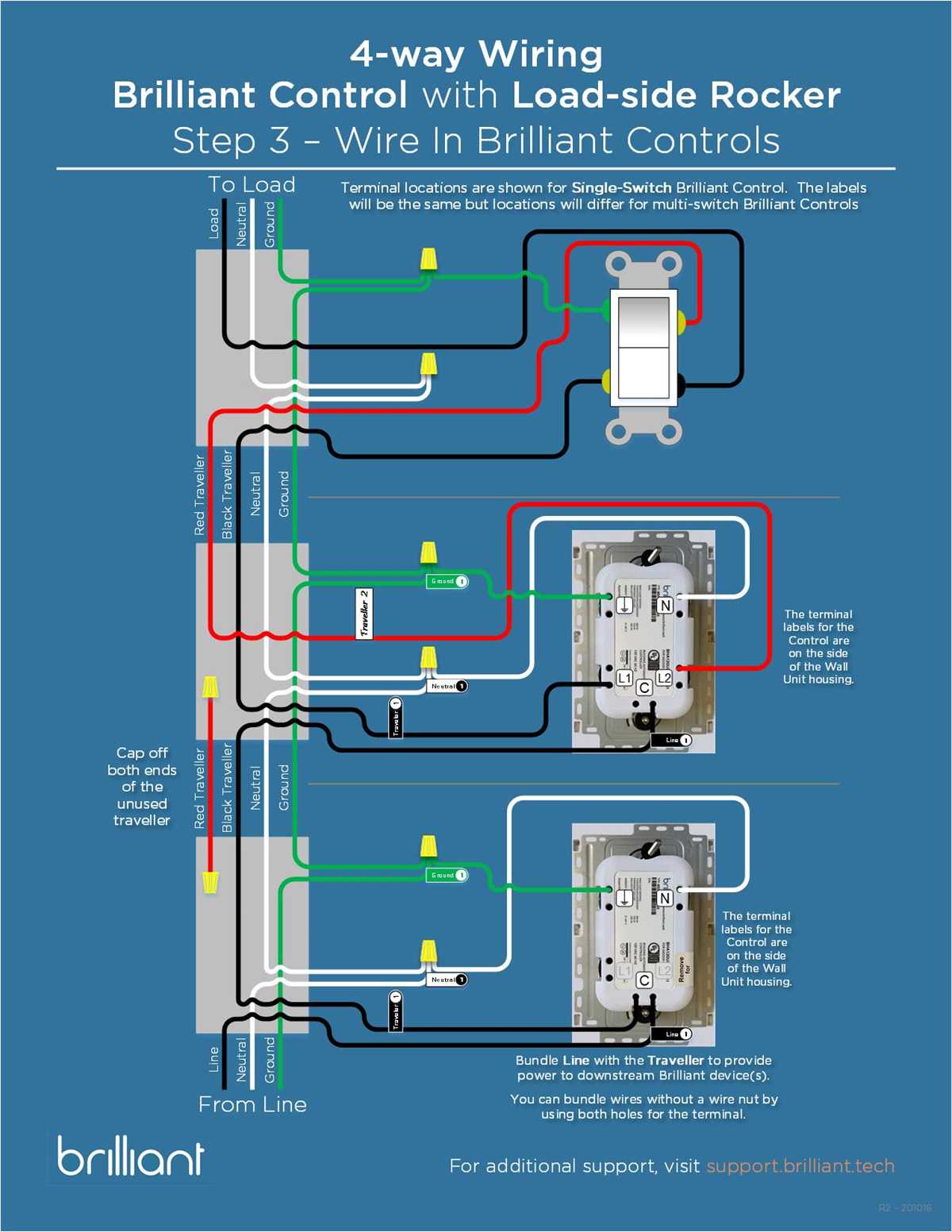 schematic diagram 4 way switch