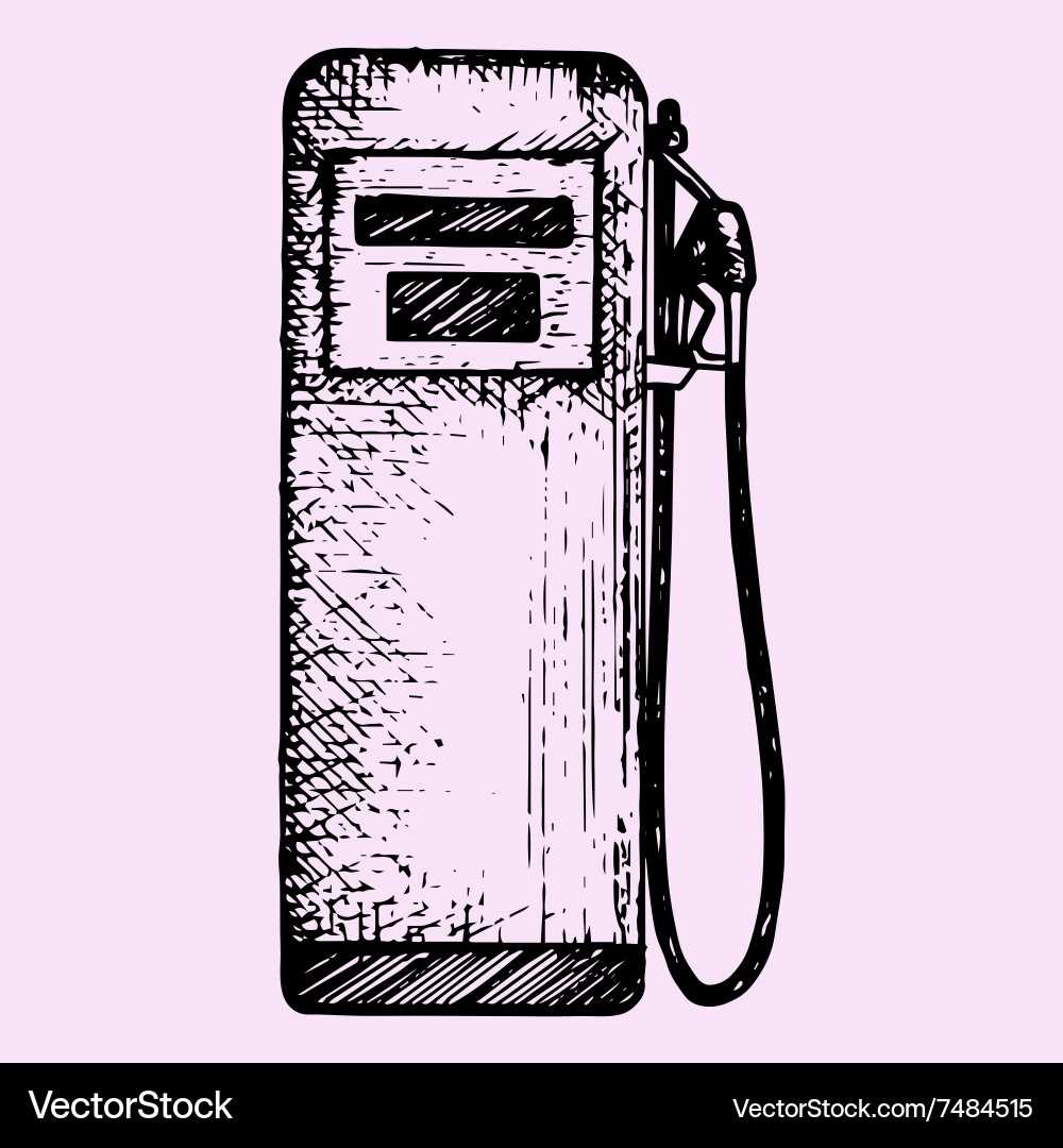 schematic diagram of a petrol dispensing pump