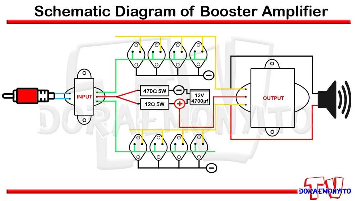 schematic diagram of amplifier booster