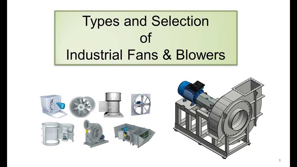 schematic diagram of industrial fans and blowers
