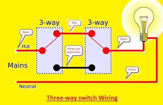 schematic diagram of one way switch