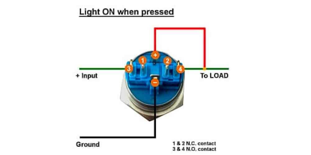 schematic diagram of push button switch
