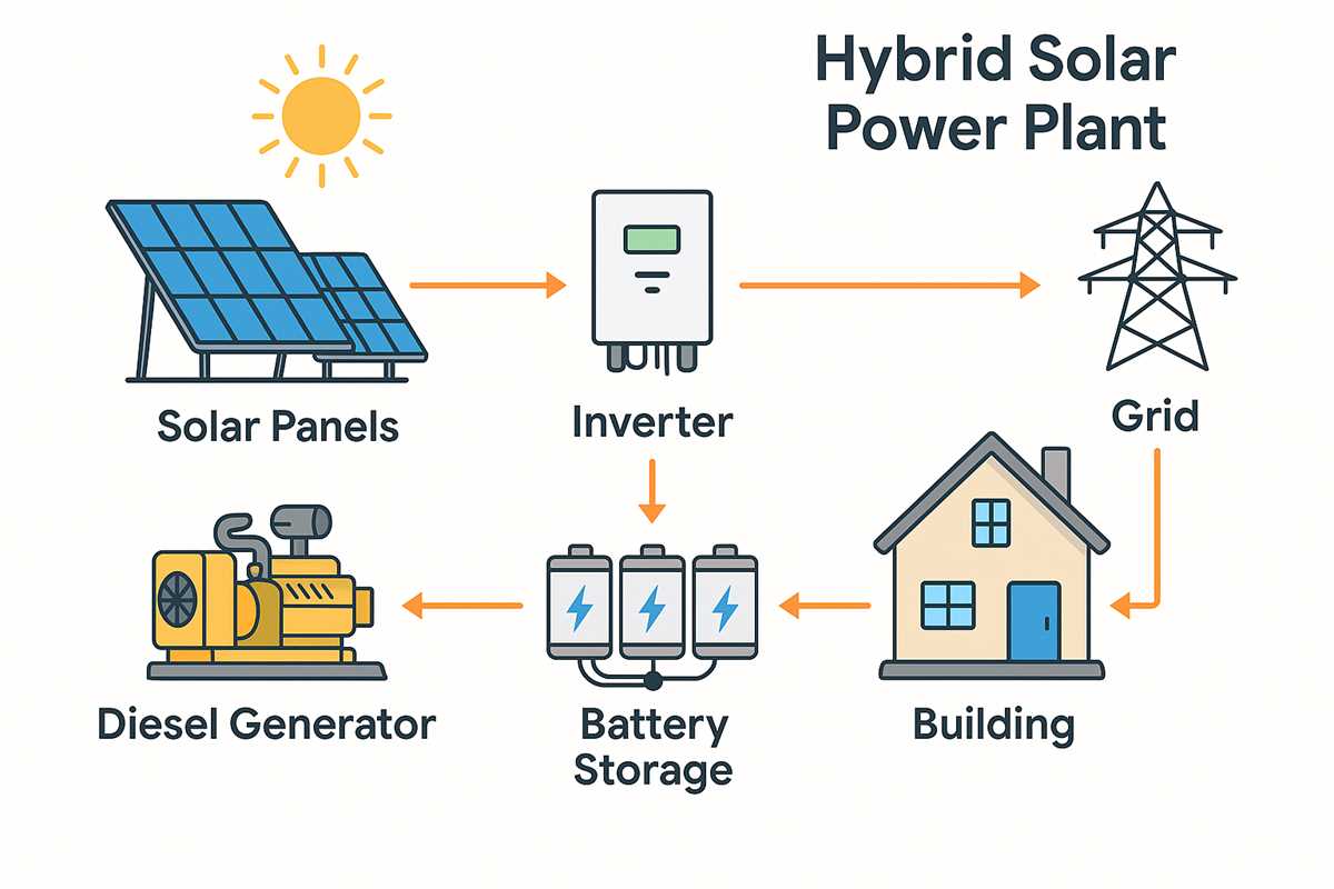 schematic diagram or flowchart depicting the research solar energy