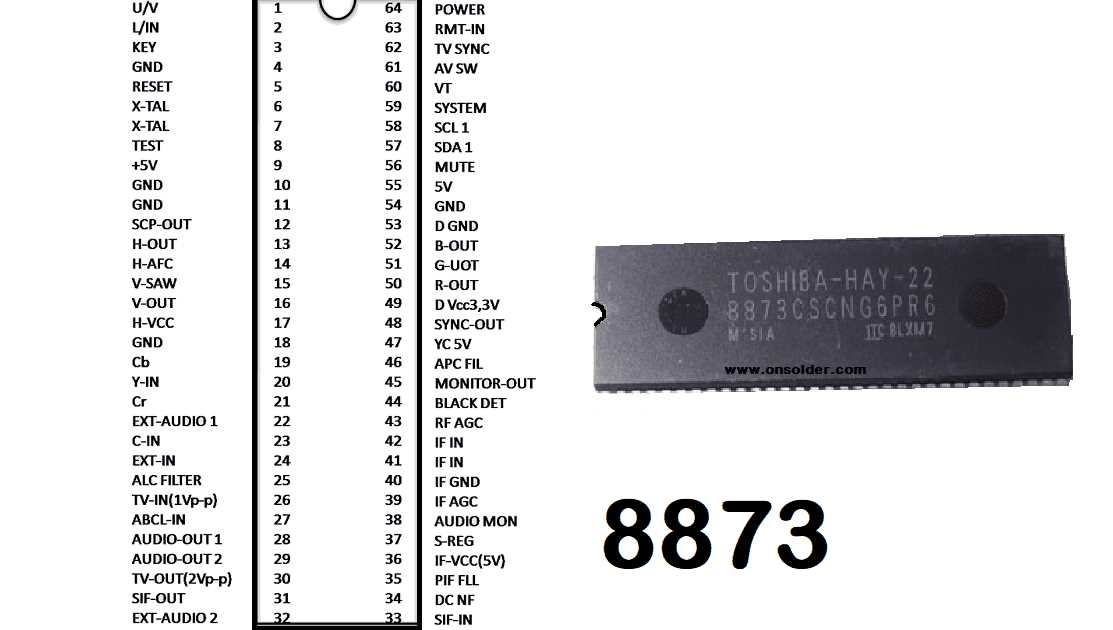 schematic diagram tv china ic 8873