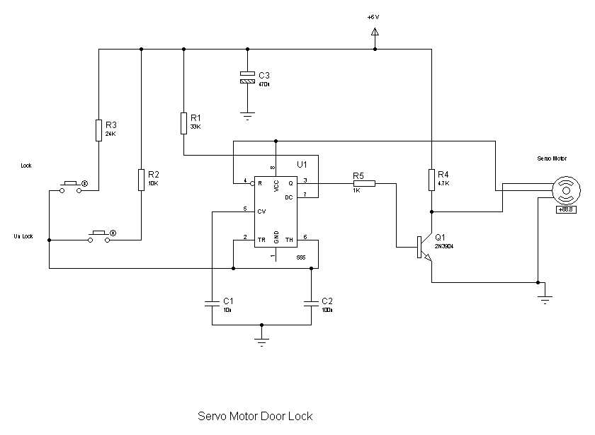 servo motor control circuit diagram