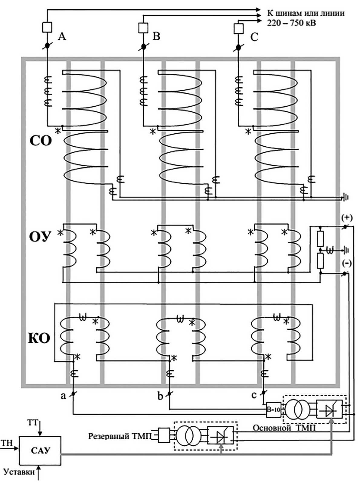 shunt reactor circuit diagram