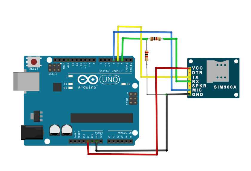 sim900 gsm module circuit diagram