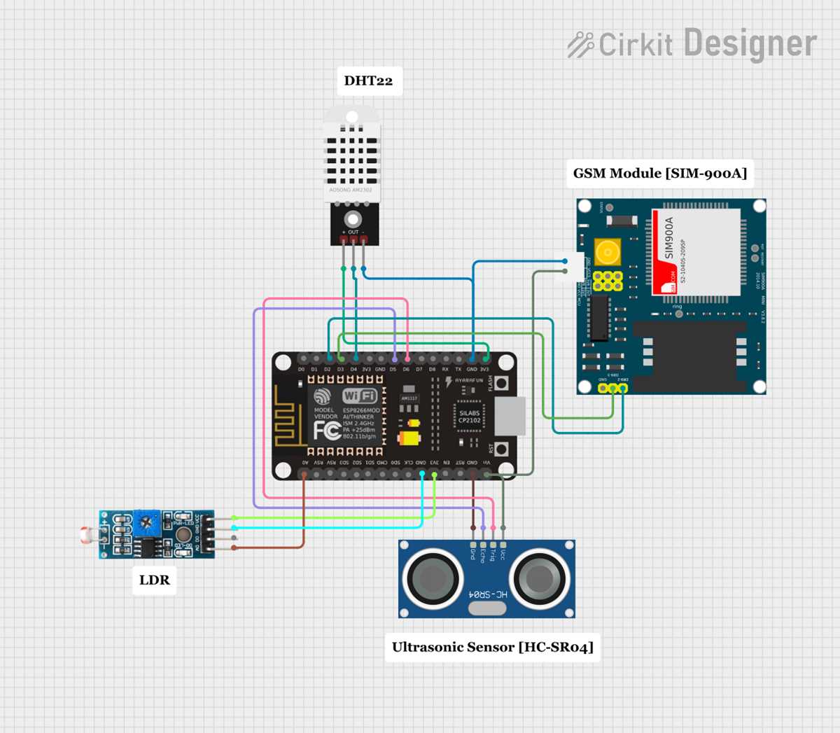 sim900 gsm module circuit diagram