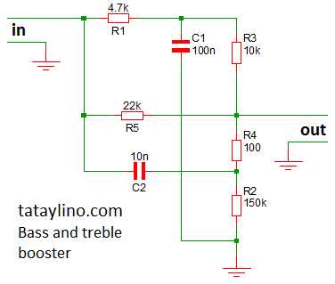 simple bass treble circuit diagram simple bass treble circuit diagram