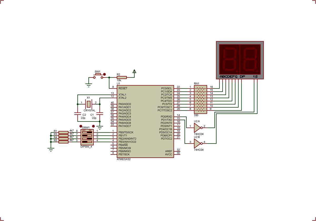 simple microcontroller circuit diagram