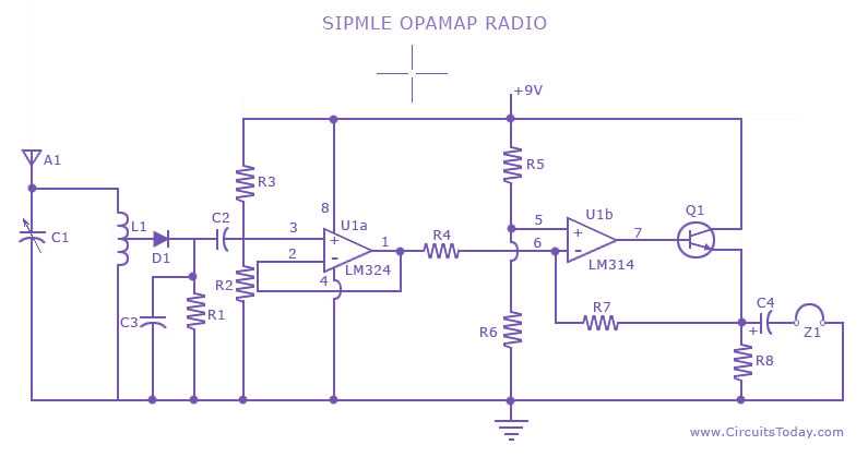 simple radio circuit diagram