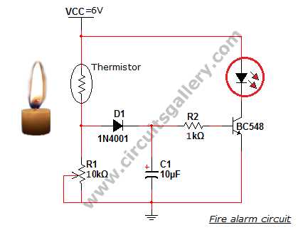 simple schematic diagram of fire alarm system