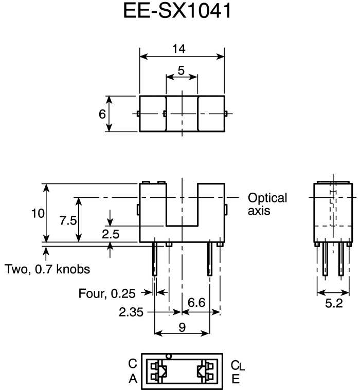 slotted optical switch circuit diagram