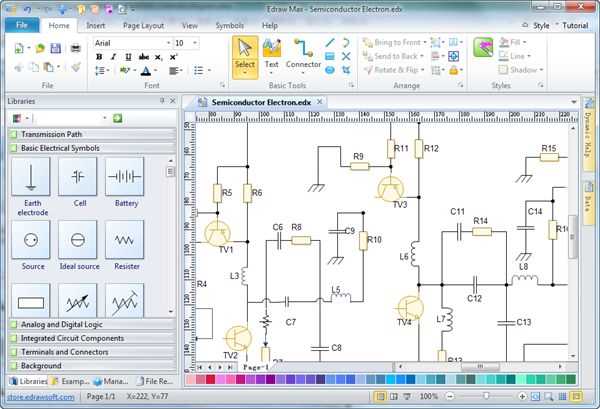 software for drawing schematic diagrams