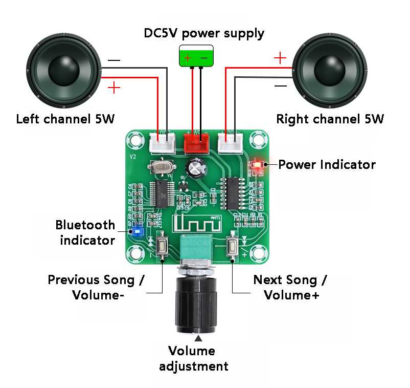 speaker circuit board diagram