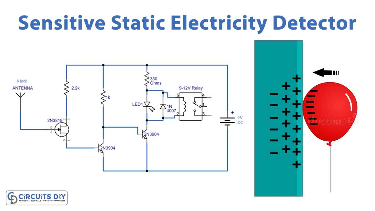 static electricity detector circuit diagram