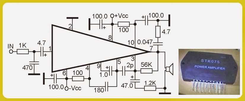 stk amplifier circuit diagram
