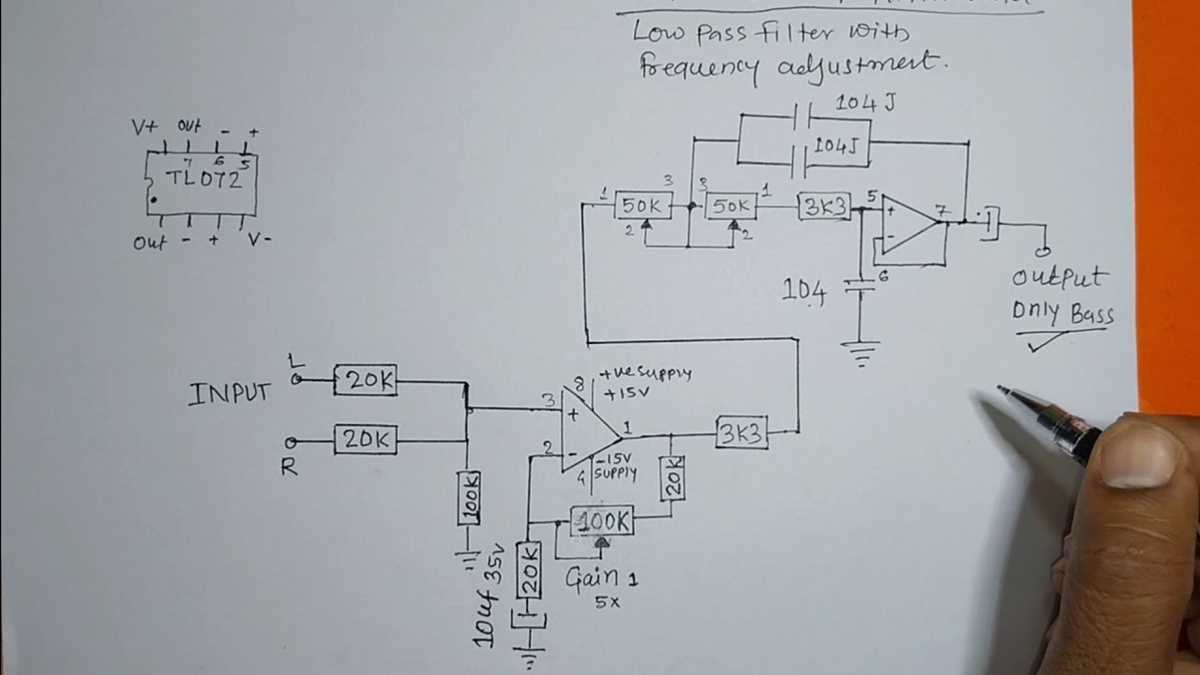 subwoofer filter circuit diagram