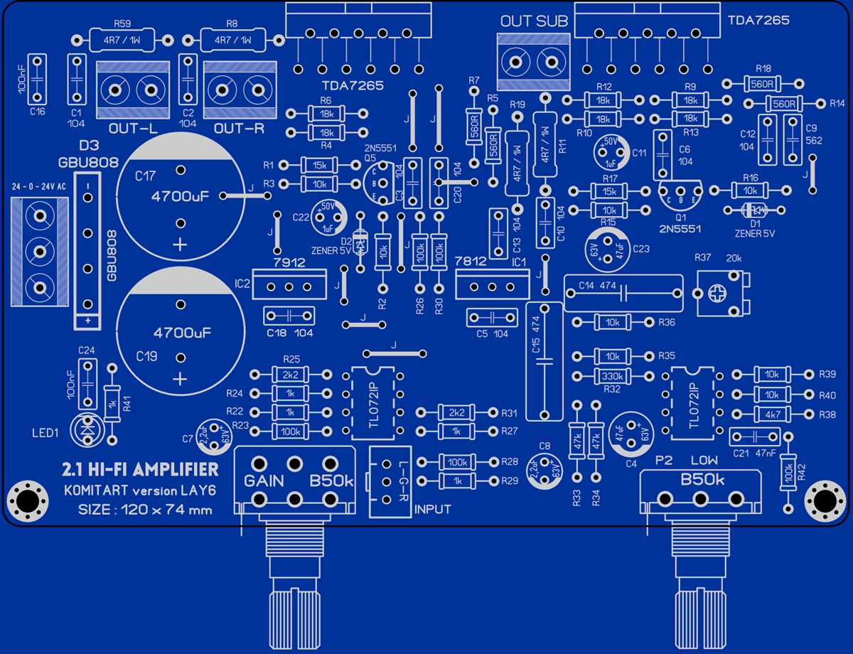 tda7265 circuit diagram
