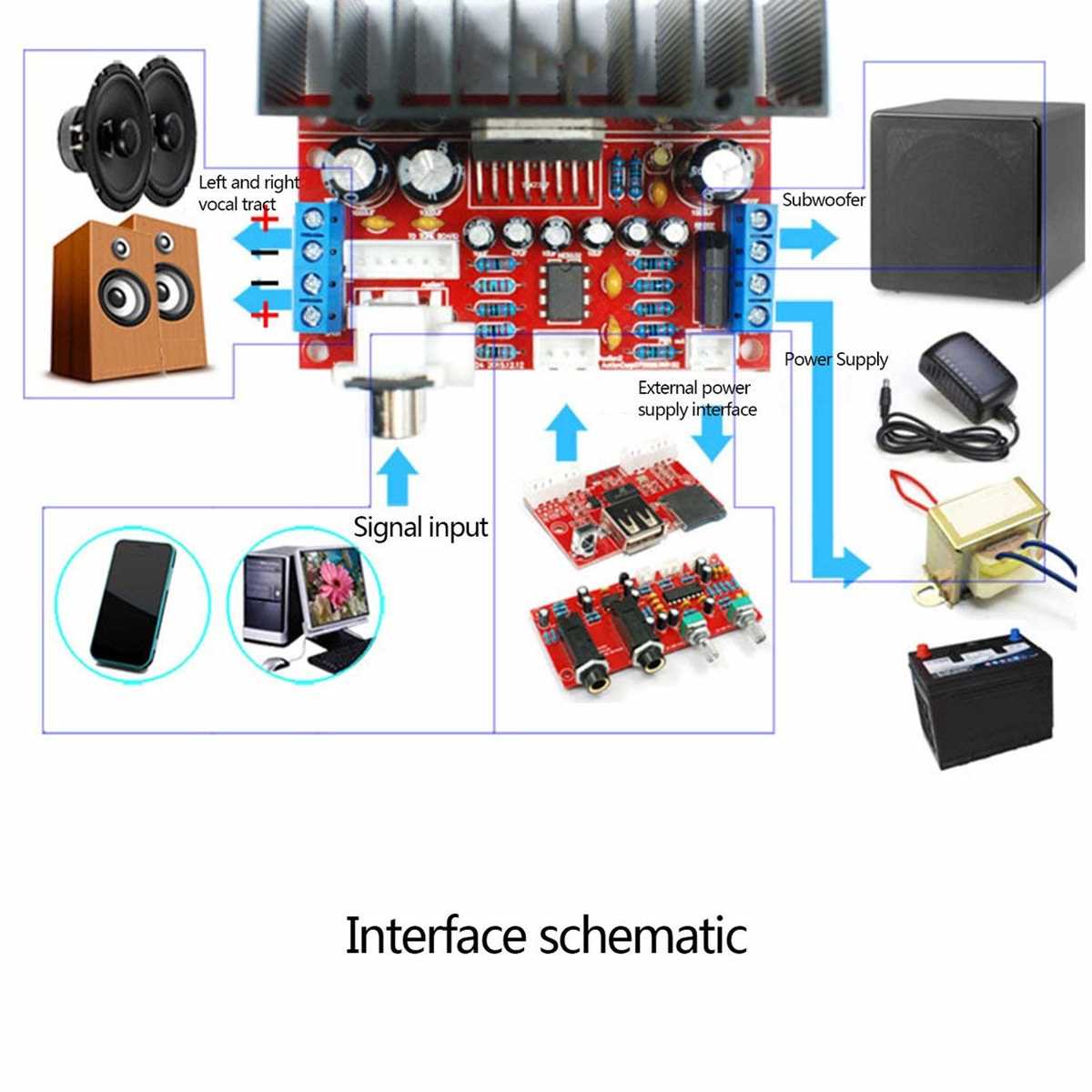 tda7377 subwoofer amplifier circuit diagram