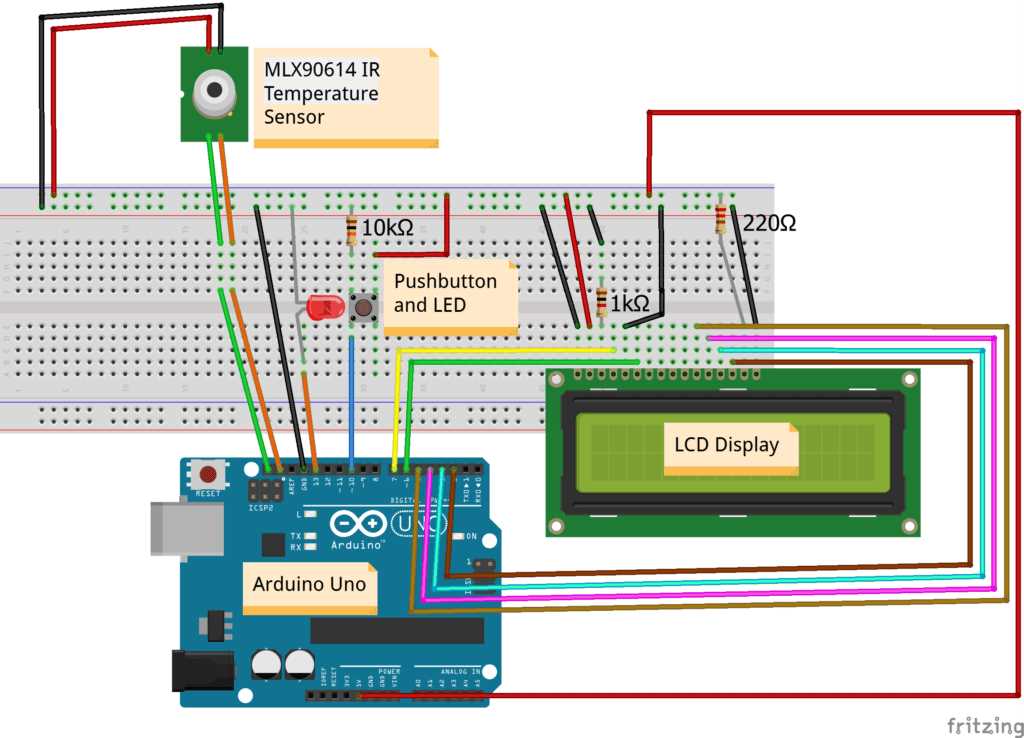 temperature sensor arduino circuit diagram
