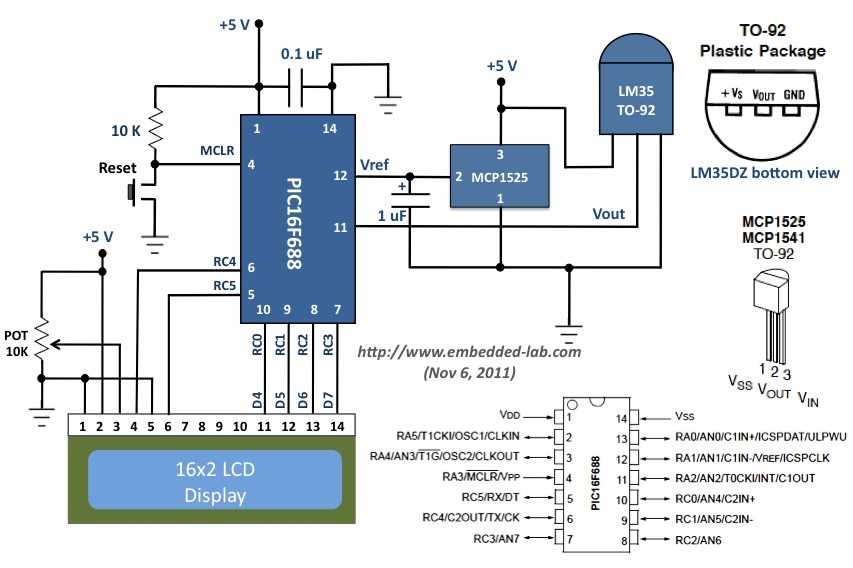 thermometer circuit diagram