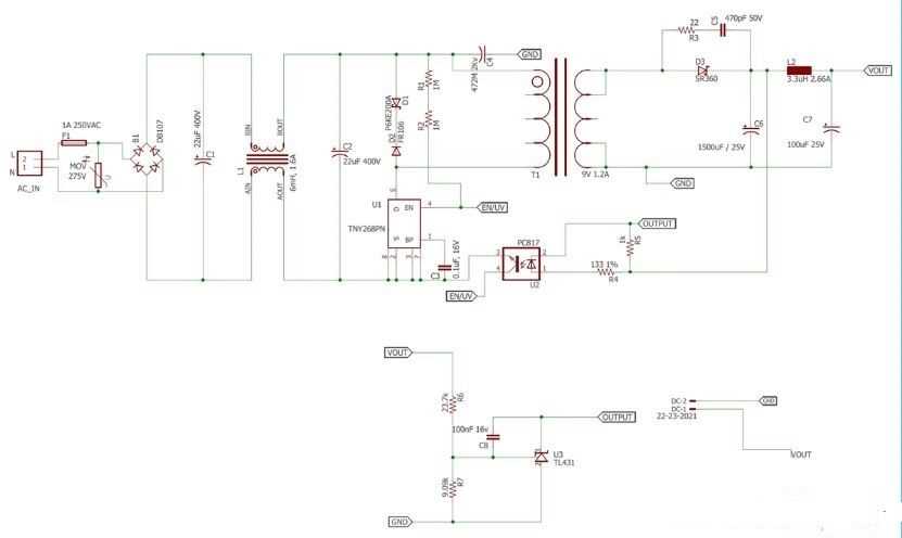 tny268pn schematic diagram