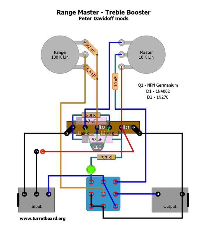 treble booster circuit diagram