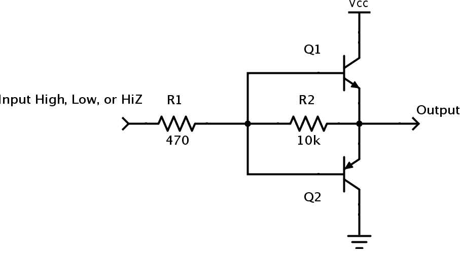 tri state buffer circuit diagram