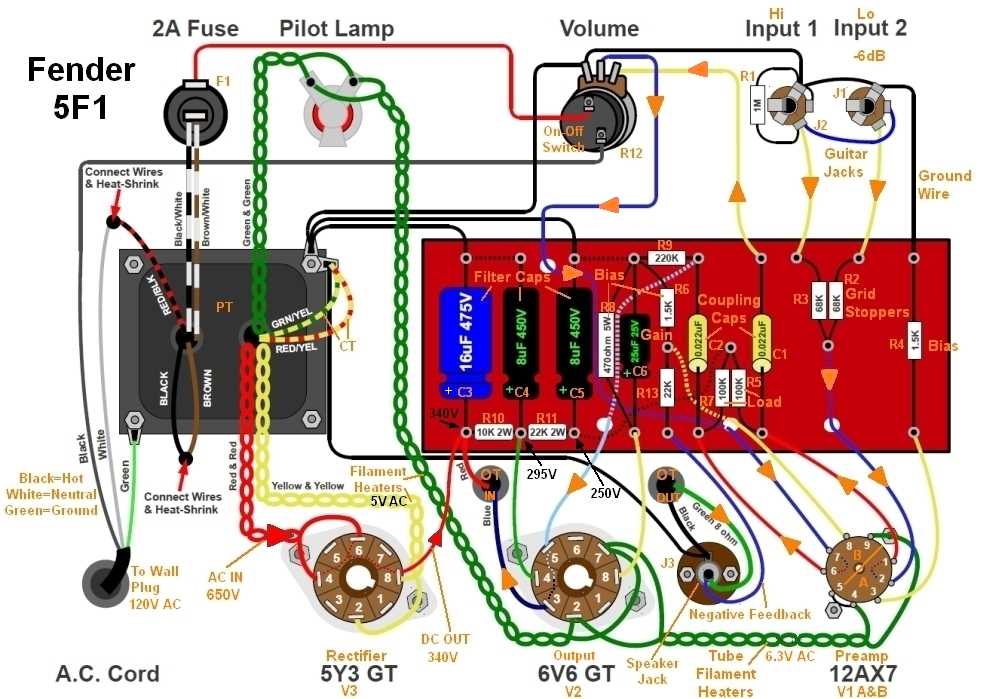 tube amplifier circuit diagram