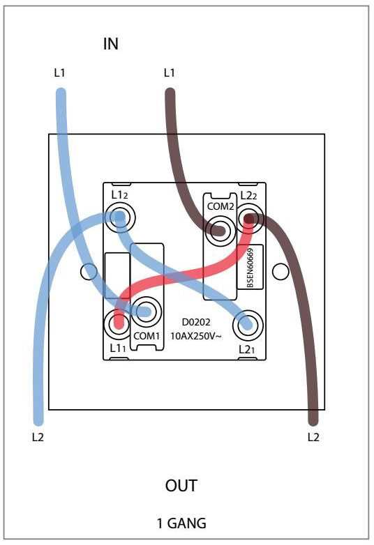two gang switch wiring diagram