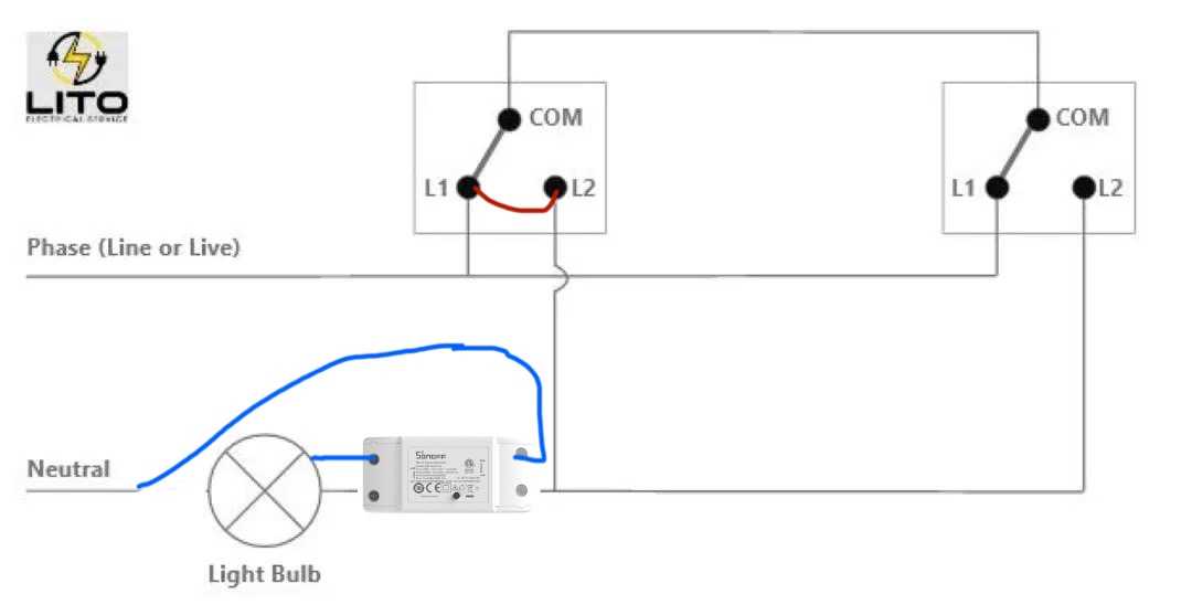 two way switch schematic diagram