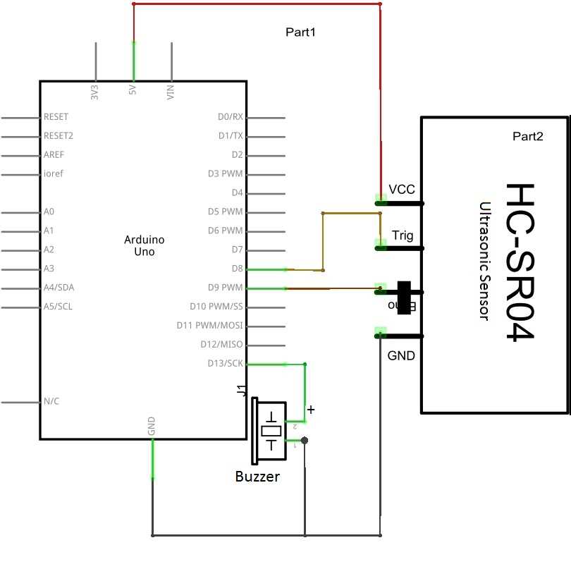 ultrasonic sensor circuit diagram