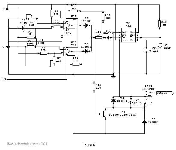 under voltage relay circuit diagram