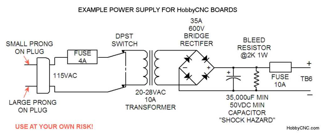 unregulated power supply circuit diagram