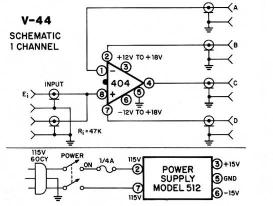 video distribution amplifier schematic diagram