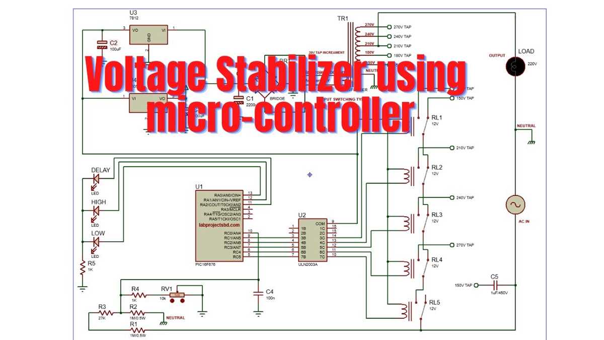 voltage stabiliser circuit diagram